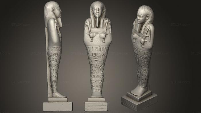 Miscellaneous figurines and statues (Shabti, STKR_0953) 3D models for cnc